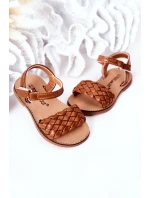 Dětské Pletené Sandály Camel model 21555337 - Boto Dětské Pletené Sandály Camel model 21555337 - Boto