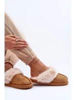 Dámské Pantofle s Kožešinou Camel model 21563577 - Boto Dámské Pantofle s Kožešinou Camel model 21563577 - Boto
