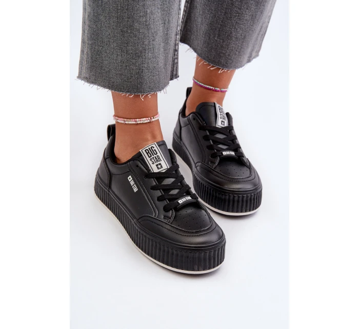 Dámské tenisky na platformě Big Star NN274255 černé Dámské tenisky na platformě Big Star NN274255 černé