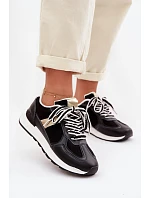 Dámské tenisky z eko kůže Černé Kelira