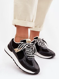 Dámské tenisky z eko kůže Černé model 22039843 - Boto