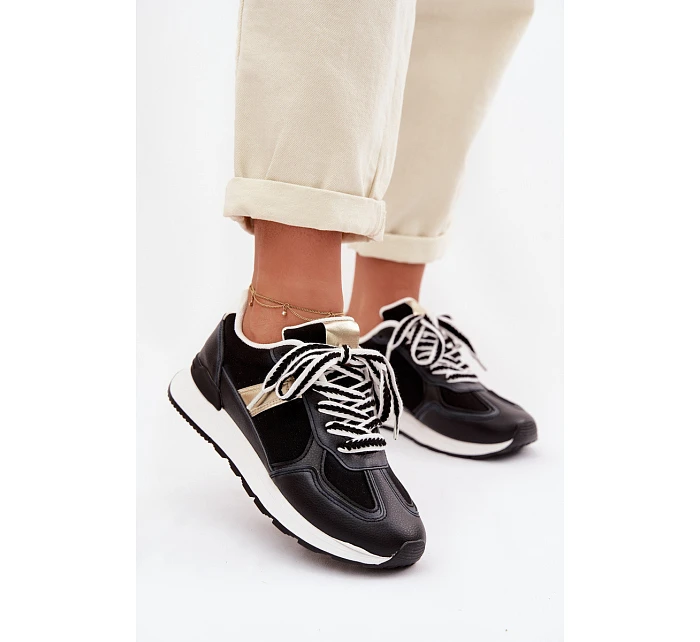 Dámské tenisky z eko kůže Černé Kelira