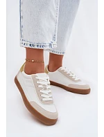 Dámské tenisky z eko kůže Big Star model 22069390 bílé - Big Star Shoes Dámské tenisky z eko kůže Big Star model 22069390 bílé - Big Star Shoes