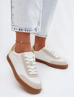 Dámské tenisky z eko kůže Big Star model 22069390 bílé - Big Star Shoes