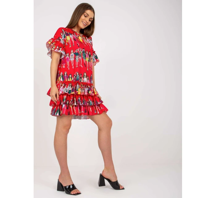 Sukienka CHA SK czerwony model 21091660 - FPrice Sukienka CHA SK czerwony model 21091660 - FPrice