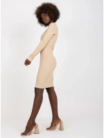 Šaty FN SK 4607.16X béžová Šaty FN SK 4607.16X béžová