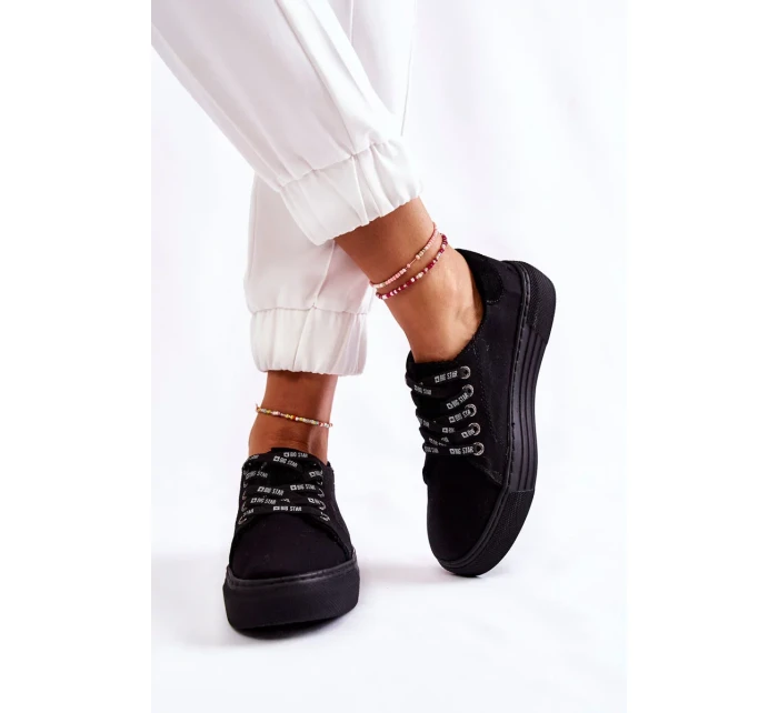 Dámské tenisky Memory Foam System Big Star KK276001 Černe Dámské tenisky Memory Foam System Big Star KK276001 Černe