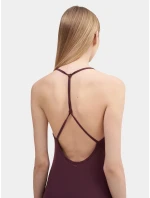 Dámské maxi šaty 4FSS23TDREF050 tmavě fialové - 4F