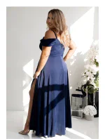 Dlouhé šaty model 21184635 tmavě modré - With You