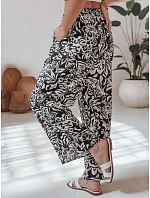 Dámské kalhoty uy2634 TROPICAL SUN černo-krémové - FashionStreet Dámské kalhoty uy2634 TROPICAL SUN černo-krémové - FashionStreet