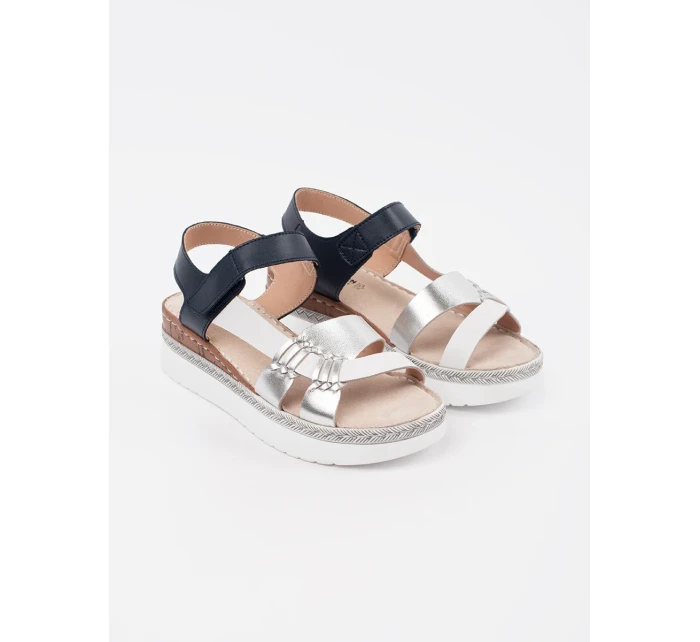 Módní bílé sandály dámské platforma Módní bílé sandály dámské platforma