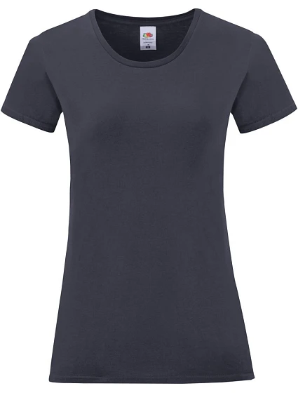 Fruit of the Loom Lady-Fit Iconic 150 T Dámské tričko 16.1432 deep navy Fruit of the Loom Lady-Fit Iconic 150 T Dámské tričko 16.1432 deep navy