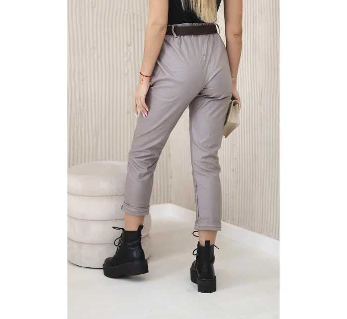 Voskované kalhoty s páskem fango