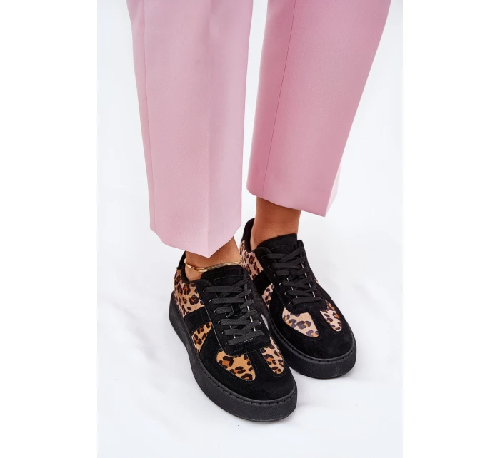 Dámské Tenisky S Vzorem Na Platformě Černé model 21689453 - Boto Dámské Tenisky S Vzorem Na Platformě Černé model 21689453 - Boto