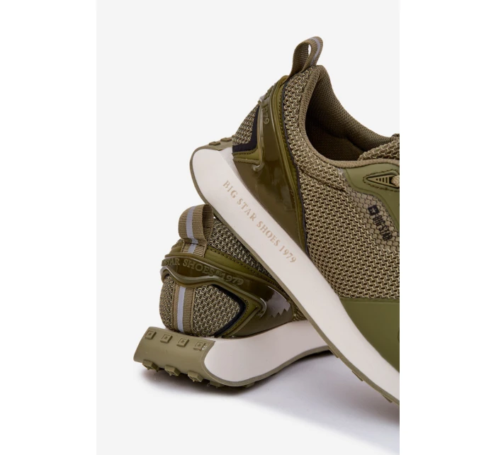 Pánské Sneakersy Na Platformě Big Star RR174360 Hi-Poly System Khaki
