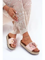Dámské Sandały Na Platformě S Pletením A Růžové model 21699704 - Boto