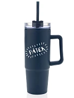 PÁTEK - tmavě modrý cestovní hrnek s průhledným víčkem 900 ml