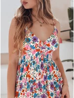 bílé květinové maxi šaty Dstreet model 21990238 - FashionStreet