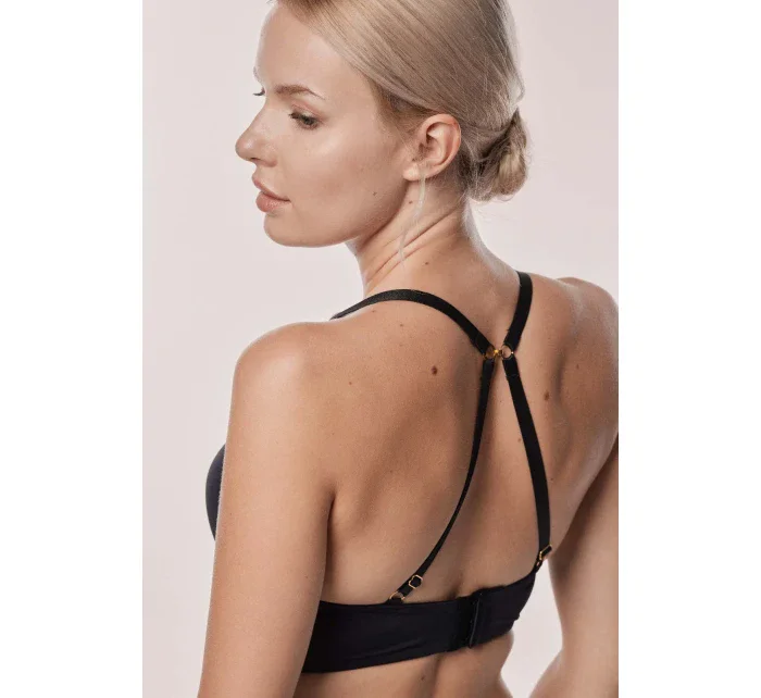 Mefemi Amelia push-up podprsenka s kosticemi Černá