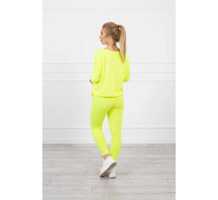 Sada s neonovým potiskem Queen yellow