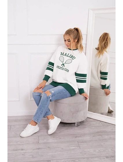 Zateplená mikina Malibu model 18749374 tmavě zelená - K-Fashion