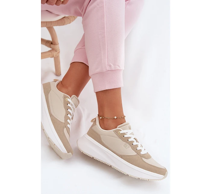 Dámské tenisky na platformě Béžové model 22074762 - GAP Dámské tenisky na platformě Béžové model 22074762 - GAP