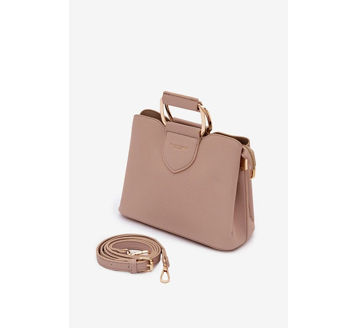 Malá kabelka z eko kůže tmavě béžová model 22111488 - Flora&Co