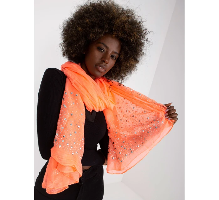 Dámský šátek AT CH model 17401873 coral - FPrice Dámský šátek AT CH model 17401873 coral - FPrice