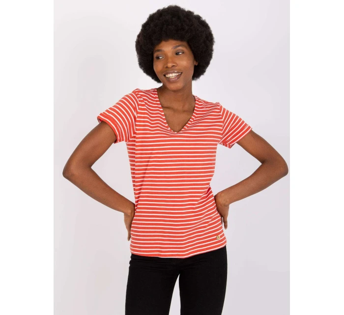 Tričko D16054M02431A tmavě oranžové