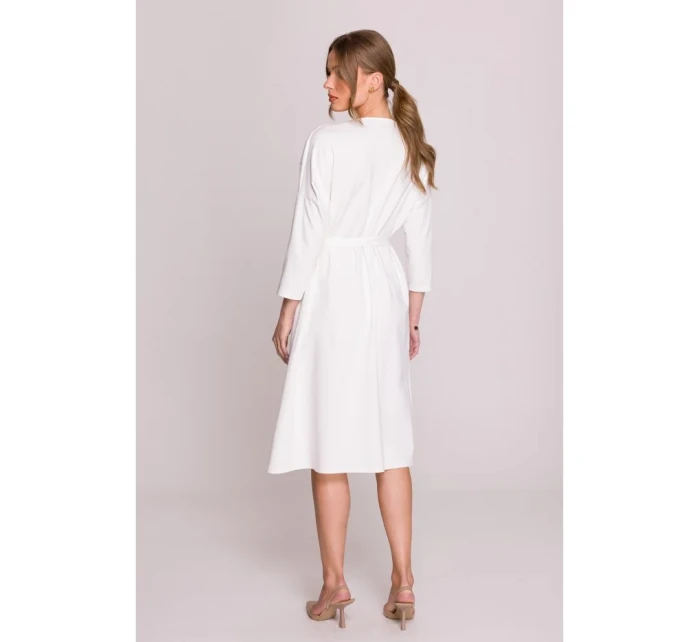 šaty nadměrné velikosti ecru barva model 20966322 - STYLOVE