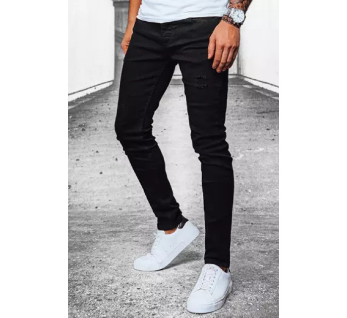 Černé pánské džínové kalhoty Dstreet UX3914