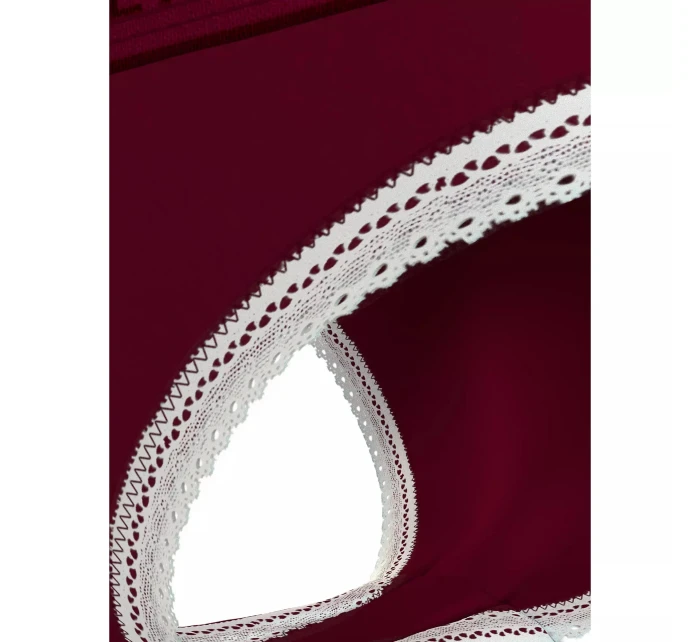 Dámské kalhotky BIKINI  UW0UW04813 VLP vínové - Tommy Hilfiger
