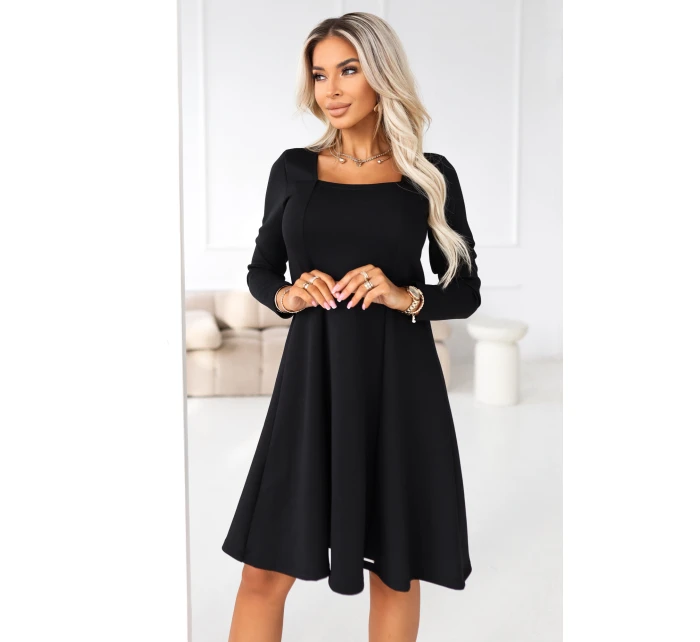 Dámské šaty černé model 22016788 - numoco Dámské šaty černé model 22016788 - numoco