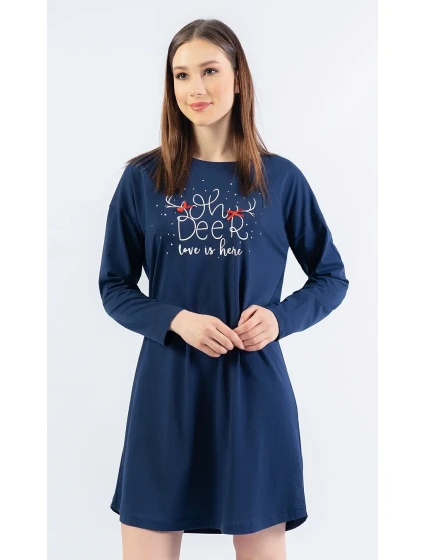 Dámská noční košile s dlouhým rukávem model 15424658 - Vienetta