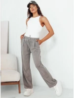 Dámské kalhoty s širokými nohavicemi šedé Dstreet model 21975653 - FashionStreet