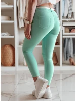 Dámské úzké kalhoty s páskem VIVASKIN mint FashionStreet UY2445