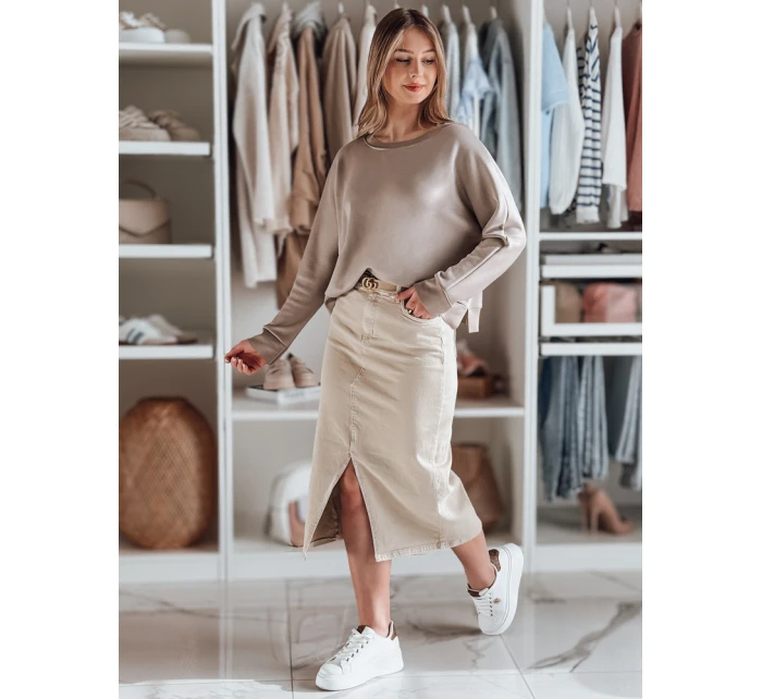 Dámská máslová oversize halenka s přívěskem  Dstreet model 21986125 - FashionStreet