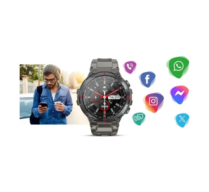 Chytré hodinky Grey model 21804543 - Giewont Chytré hodinky Grey model 21804543 - Giewont