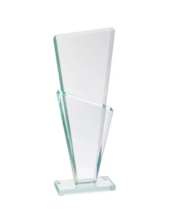 Skleněná trofej s matným podstavcem