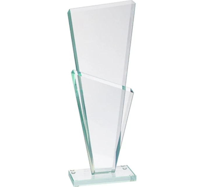 Skleněná trofej s matným podstavcem