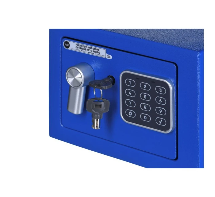 Yale Mini elektronický trezor modrý Základní trezor YSV mini modrý