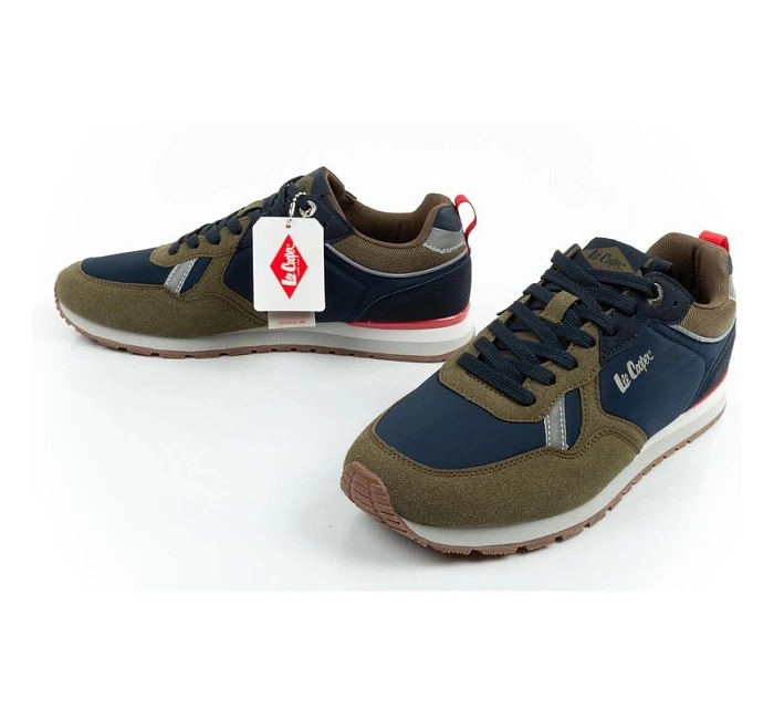 Lee Cooper sportovní obuv pánské tenisky módní pohodlné odolné námořnická modrá khaki