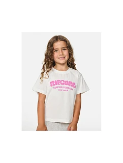 Dětské tričko RIP CURL Surf Puff Relaxed Tee – Girl, bílé