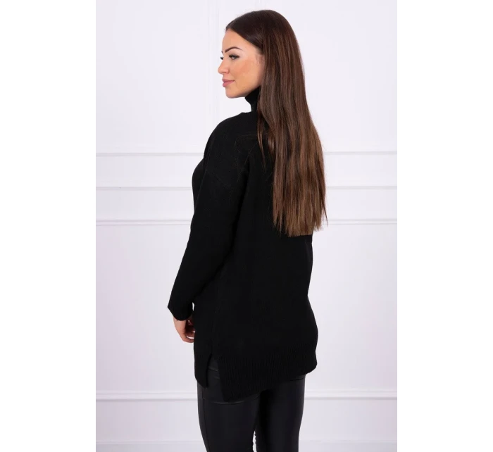 Stojanový svetr černý