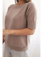 Dámský svetr z viskózy s krátkým rukávem fango Dámský svetr z viskózy s krátkým rukávem fango