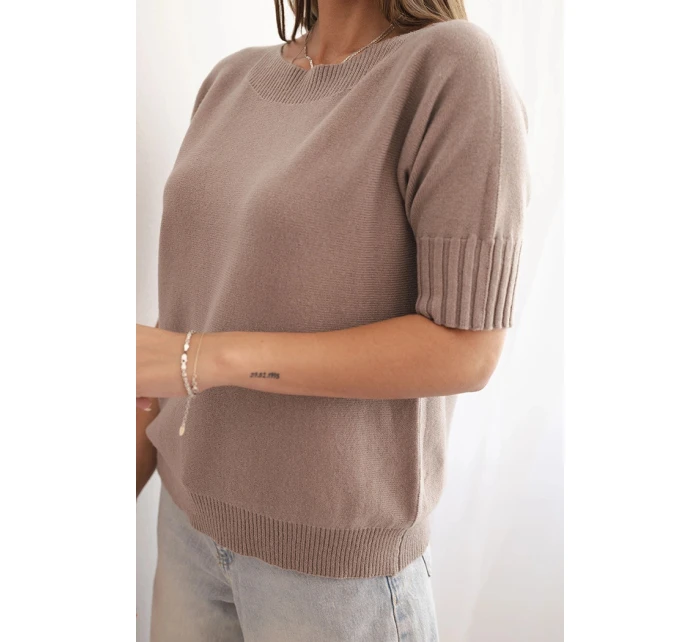 Dámský svetr z viskózy s krátkým rukávem fango Dámský svetr z viskózy s krátkým rukávem fango