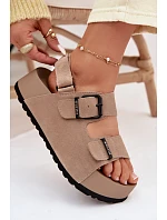 Semišové sandály na platformě Big Star model 22064119 Béžové - Big Star Shoes