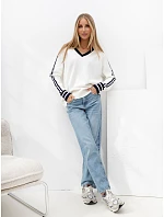 Sweter IR SW model 22544394 biało granatowy - FPrice