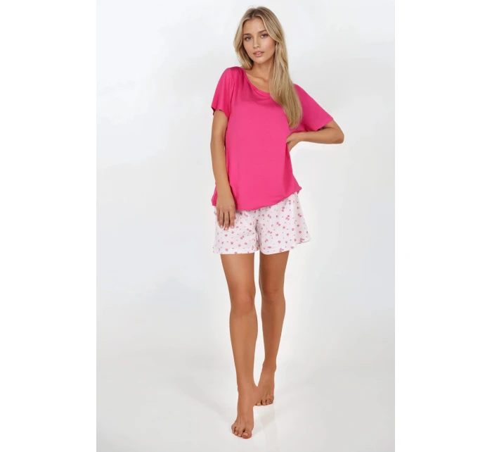 Růžové letní pyžamo - Momenti Per Me
