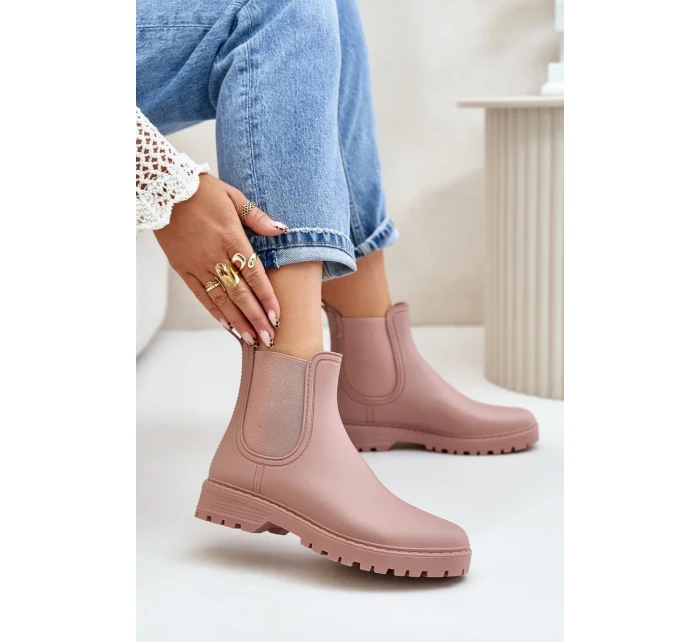 Dámské Holínky S Elastickými Vložkami Špinavě Růžové Ciariel